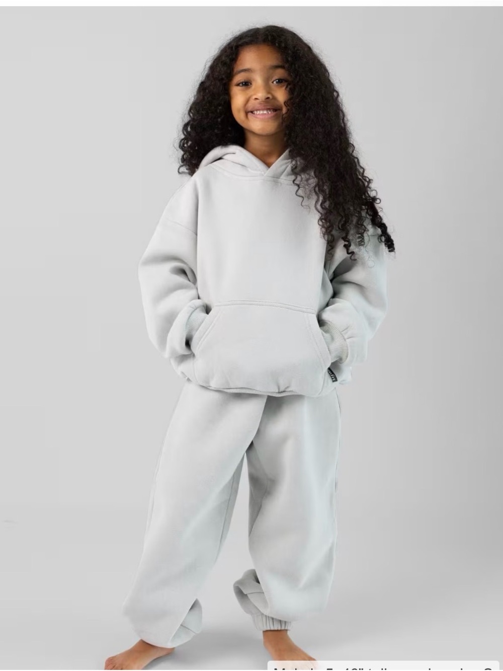 Comfrt Light Gray Fleece Jogger Bottoms